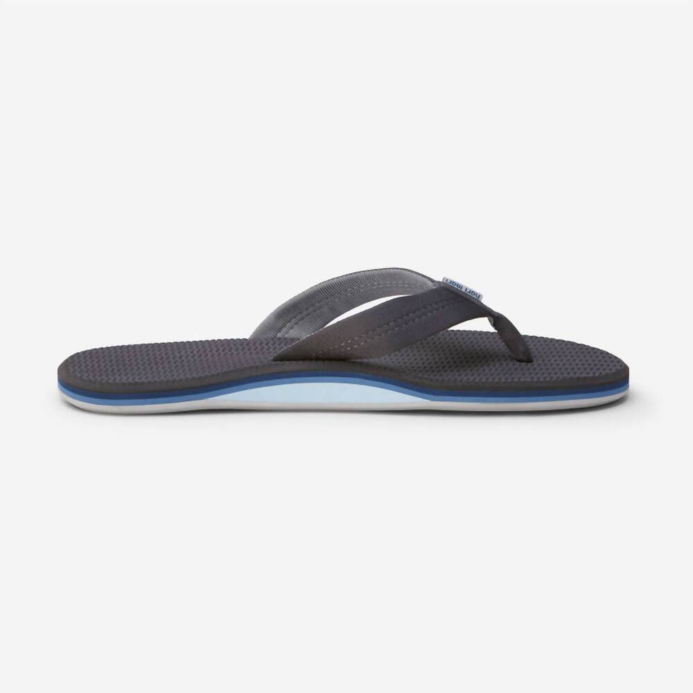 NEW HARI MARI men's dunes flip flops in dark charcoal